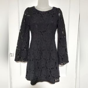 Miss Me, MM Couture scoop back black lace dress sz S